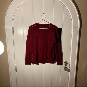 (1) Trendy Red J.Crew Wool Pullover Sweater Women’s Size Medium